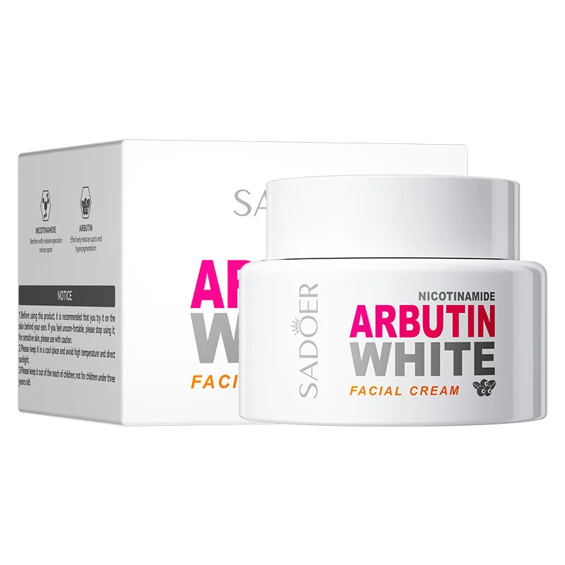 SADOER Nicotinamide Arbutin Whitening Creams Face Anti Freckle Spot Removing Moisturizing Face Cream Facial Skin Care Products